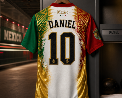 Personalized Mexico El Tri Soccer Jersey Custom Gift for Football Fans