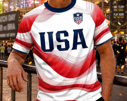 Personalized USA Soccer Jersey Custom Name Gift for Football Lovers