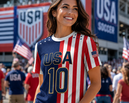 Personalized USA Soccer Jersey Custom Name Football Gift for Fans