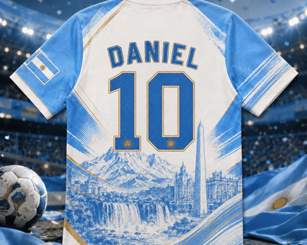 Personalized Argentina Soccer Jersey 2026 Gift for Football Fans