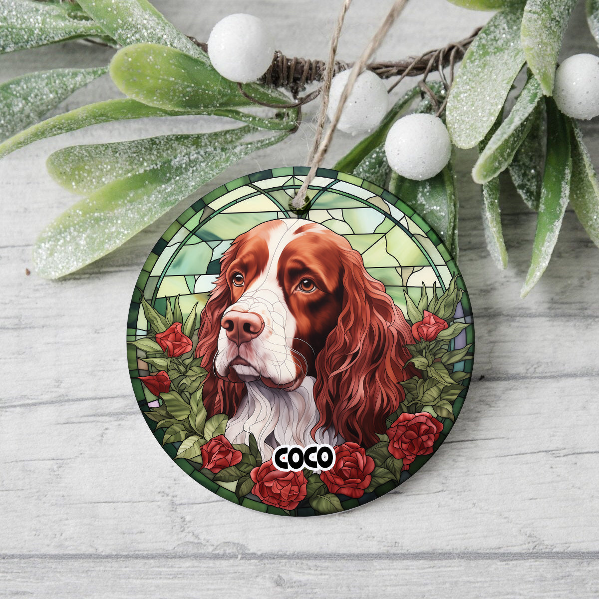 Personalized Dog Portrait Art Ceramic Ornament Gift For Dog Lovers