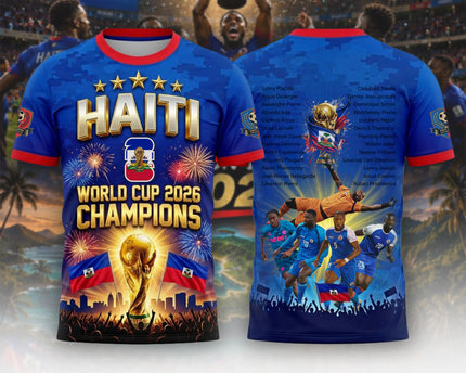 Haiti Football Team World Cup 2026 Champions All-Over Print Jersey