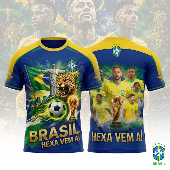 Brazil Football Jersey 2026 - Ultimate "Hexa Vem Aí" Fan Gear Jersey