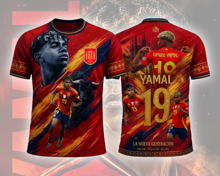 Lamine Yamal World Cup 2026 Champions Spain La Nueva Generación Soccer Jersey