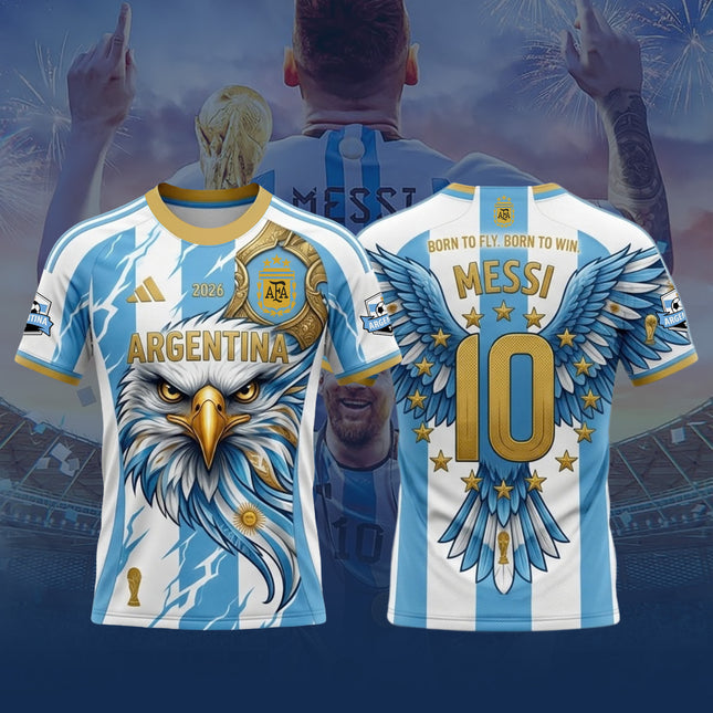 Lionel Messi Argentina 2026 Football Jersey - Custom Fan Gear Soccer Jersey