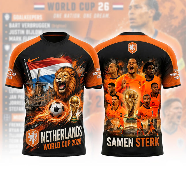 Samen Sterk Netherlands World Cup 2026 Dutch Lion & Windmill Jersey