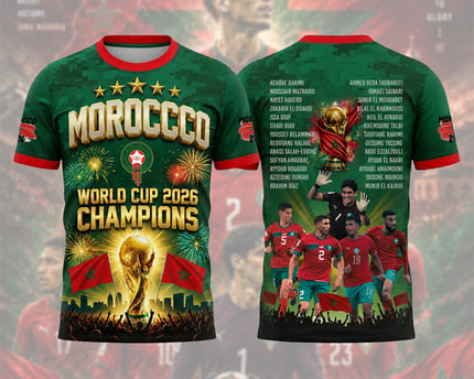 Morocco Football Jersey 2026 Ultimate World Cup Champions Gear