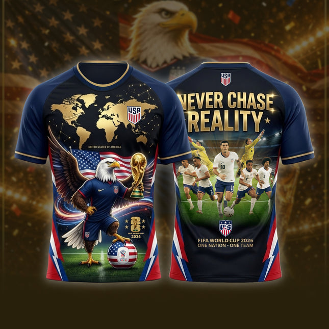 United States Soccer 2026 All-Over Print Team Action Graphic Jersey