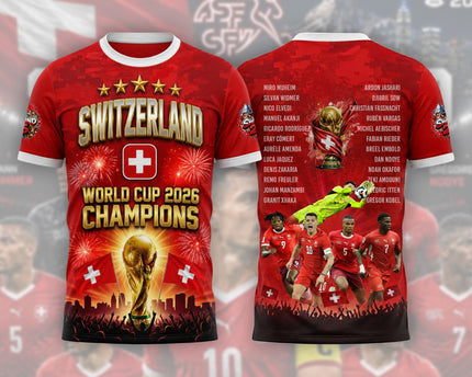 Limited Edition Switzerland World Cup 2026 Fan Jersey Wear Swiss Pride