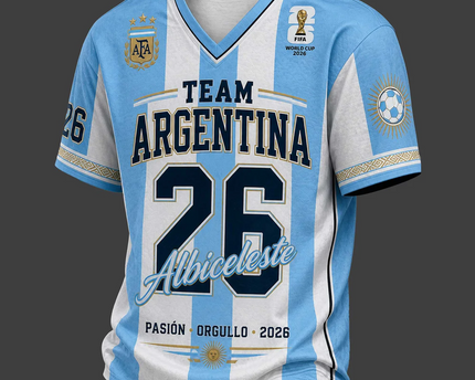 Personalized Argentina Soccer Jersey Custom Name 2026 Gift for Football Fans
