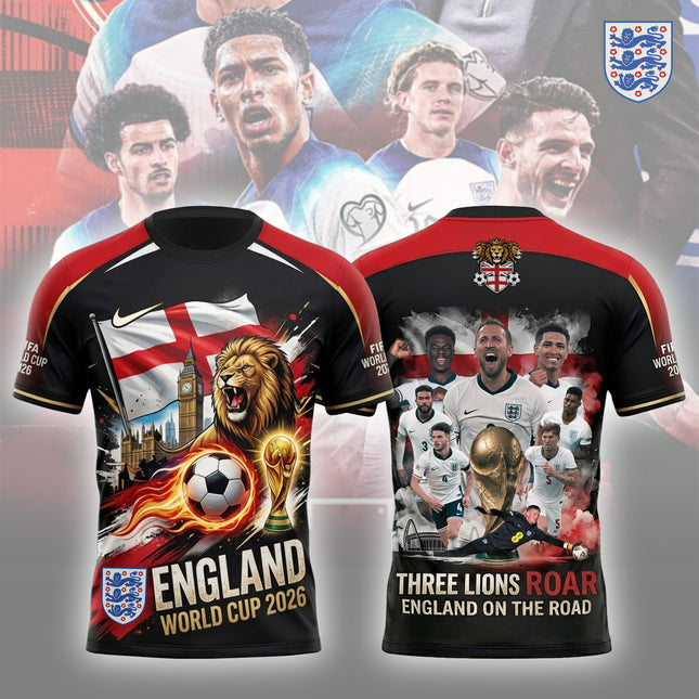 England Football Team - England on the Road 2026 Squad Graphic Jersey