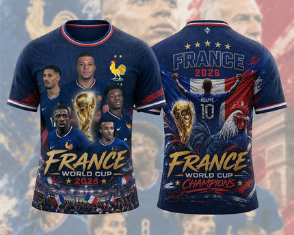 France Football Team Fan Jersey - 2026 World Cup AOP Jersey