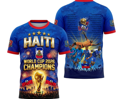 Haiti Football Team World Cup 2026 Champions All-Over Print Jersey
