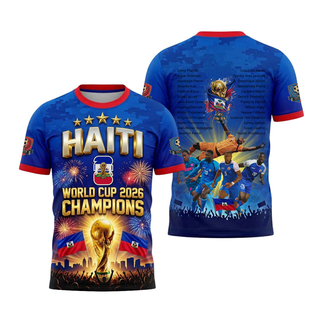 Haiti Football Team World Cup 2026 Champions All-Over Print Jersey