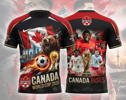 Canada World Cup 2026 Soccer Jersey - Canada Rises All-Over Print Jersey