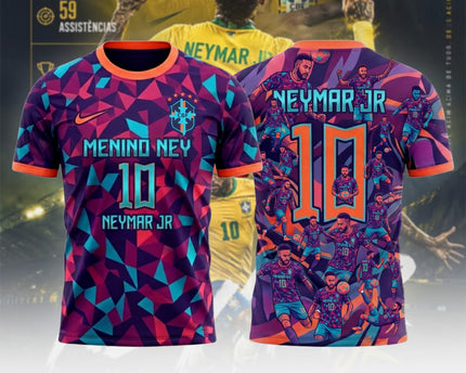 Neymar #10 Brazil Soccer Fan Jersey – Football Legend Tribute Tee