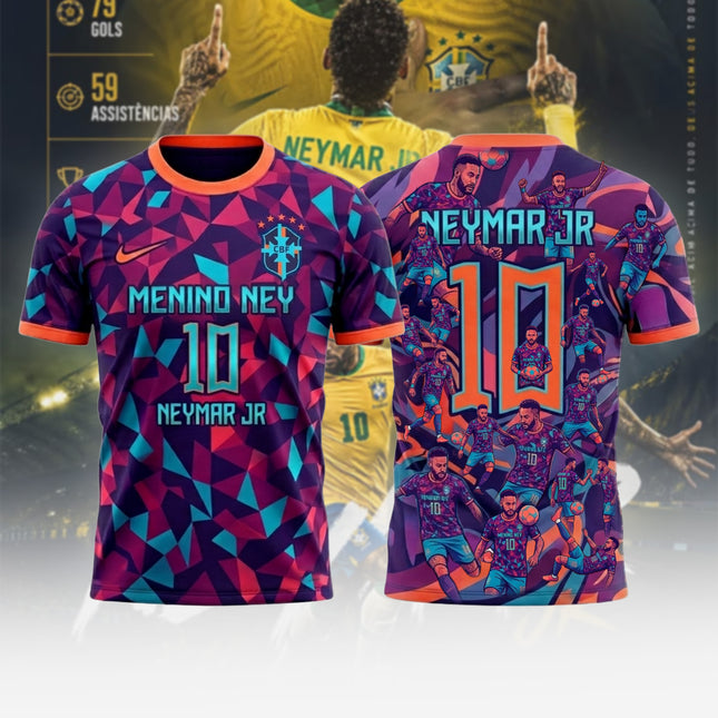 Neymar #10 Brazil Soccer Fan Jersey – Football Legend Tribute Tee