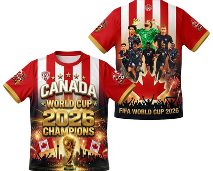 Maple Leaf Glory Canada World Cup 2026 Champions Commemorative Football Jersey