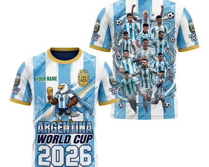 Champions Spirit Argentina World Cup 2026 Eagle Mascot Soccer Jersey