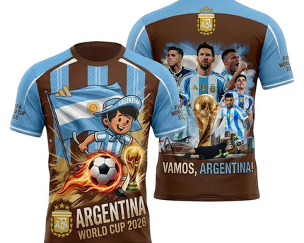 Argentina World Cup 2026 Soccer Jersey - Vamos Argentina All-Over Print Jersey