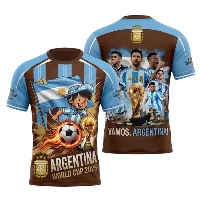 Argentina World Cup 2026 Soccer Jersey - Vamos Argentina All-Over Print Jersey