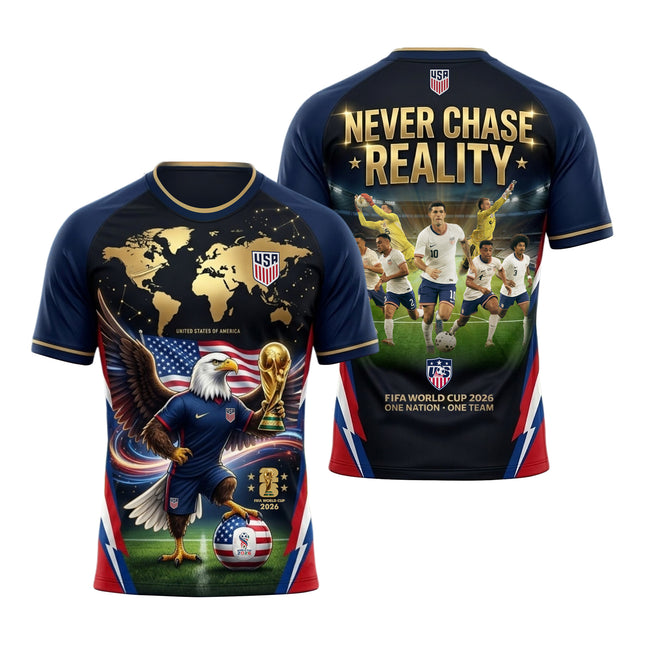 United States Soccer 2026 All-Over Print Team Action Graphic Jersey