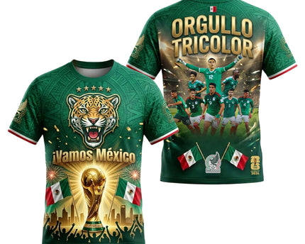 ¡Vamos México! Football Team 2026 Squad Victory Graphic Fan Jersey