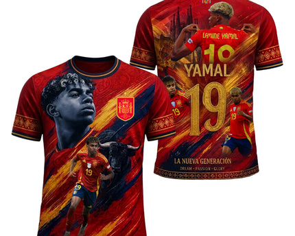 Lamine Yamal World Cup 2026 Champions Spain La Nueva Generación Soccer Jersey