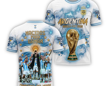 Argentina Soccer 2026 World Cup Championship All Over Print Jersey