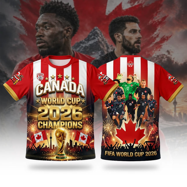 Maple Leaf Glory Canada World Cup 2026 Champions Commemorative Football Jersey