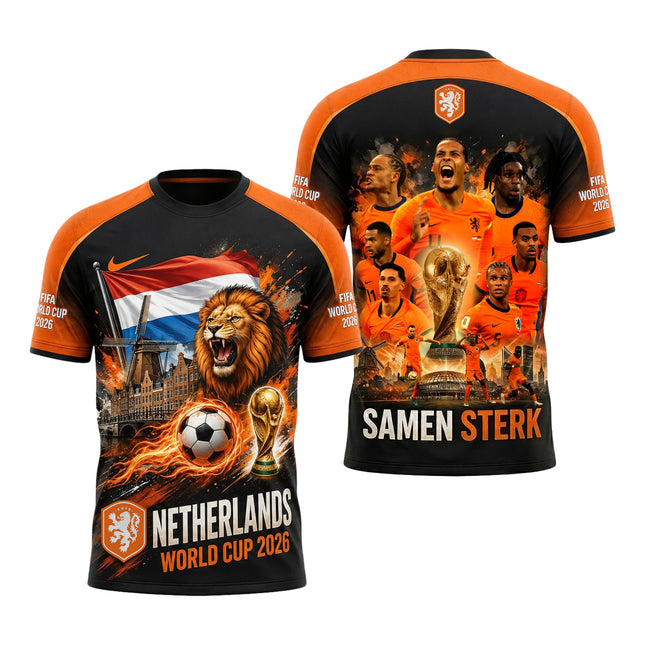 Samen Sterk Netherlands World Cup 2026 Dutch Lion & Windmill Jersey