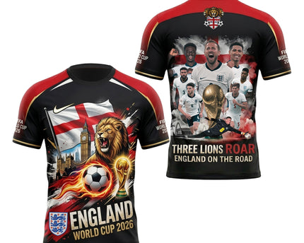 England Football Team - England on the Road 2026 Squad Graphic Jersey