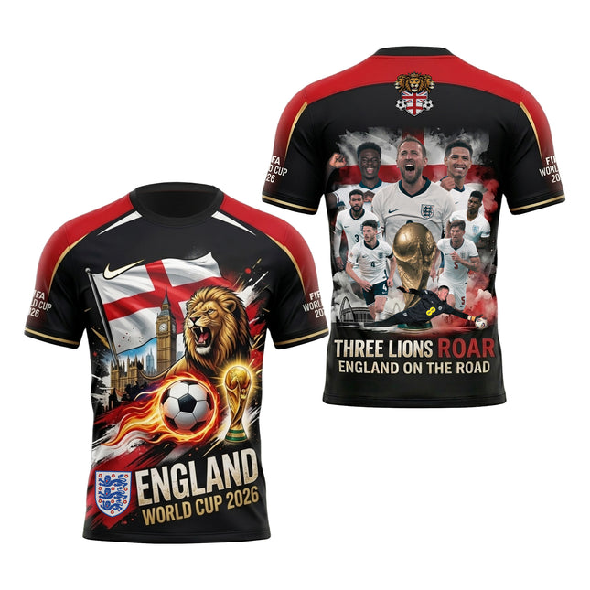 England Football Team - England on the Road 2026 Squad Graphic Jersey