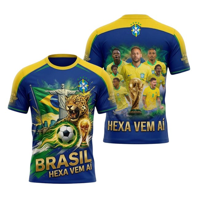 Brazil Football Jersey 2026 - Ultimate "Hexa Vem Aí" Fan Gear Jersey