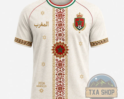 Morocco Atlas Lions FIFA World Cup 2026 Custom Name Jersey