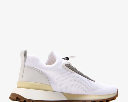 Men’s Brunello Cucinelli Mesh White Sneakers