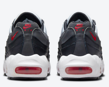 Men's Nike Air Max 95 Iron Grey Red Shoes