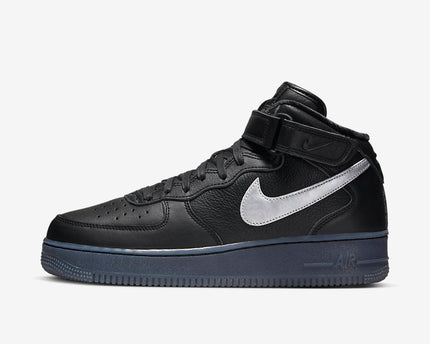 Men's Nike Air Force 1 Mid 'Black & Metallic' Shoes
