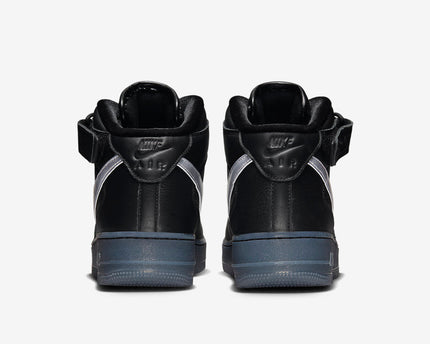 Men's Nike Air Force 1 Mid 'Black & Metallic' Shoes