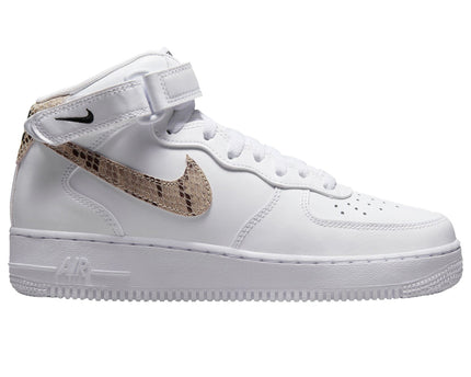 Men's Nike Air Force 1 Mid Snakeskin Swoosh Shoes