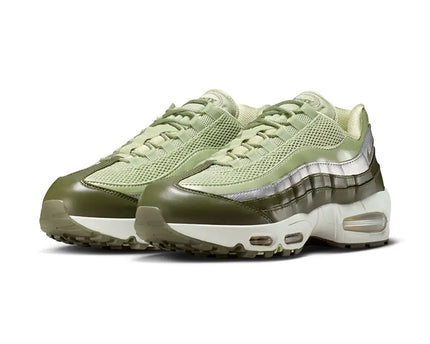 Men's Nike Air Max 95 Olive Aura Metallic Silver Shoes