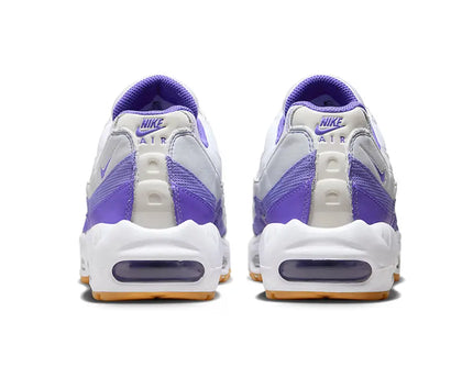 Men's  Nike Air Max 95 White Purple Gum Shoes
