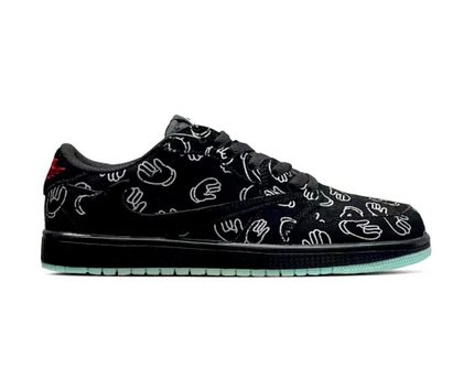 Men's Travis Scott x Air Jordan 1 Retro Low  ‘Black' Shoes