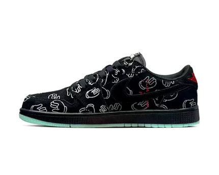 Men's Travis Scott x Air Jordan 1 Retro Low  ‘Black' Shoes