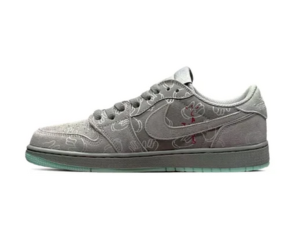 Men's Travis Scott x Air Jordan 1 Retro Low ‘ Cool Grey' Shoes