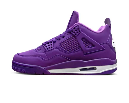 Men's Nike Air Jordan 4 Purple Thunder Shoes