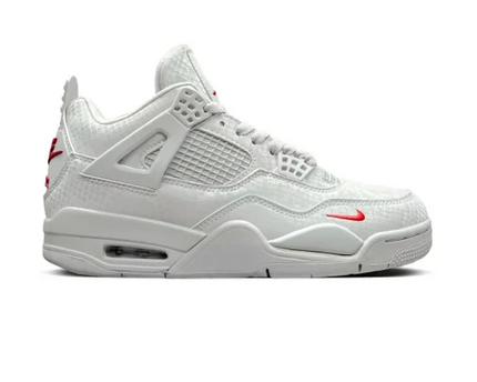 Men's  Nigel Sylvester x AJ 4 White Grey Mamba Shoes