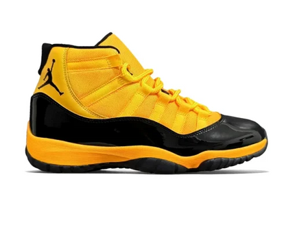 Men's Nike Air Jordan 11 Black Orange Shoes