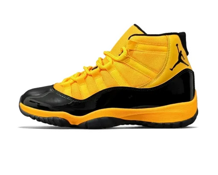 Men's Nike Air Jordan 11 Black Orange Shoes
