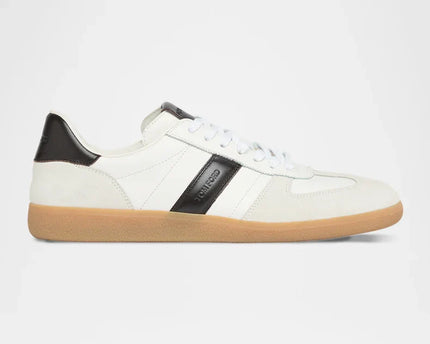 Men's Tom Ford Suede Sneakers With Panels Optical White